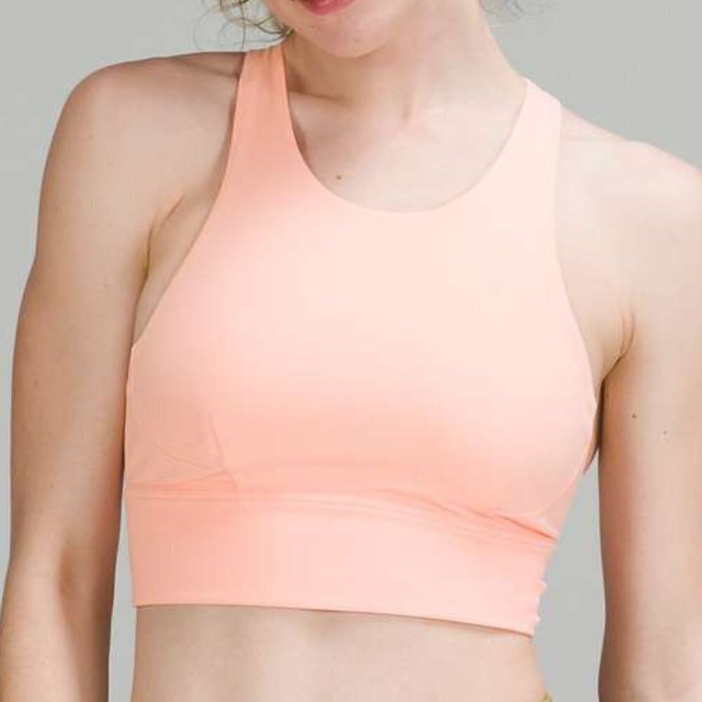 Lululemon Wunder Train Longline Bra *Medium Support, C/D Cup - 12 Dew Pink